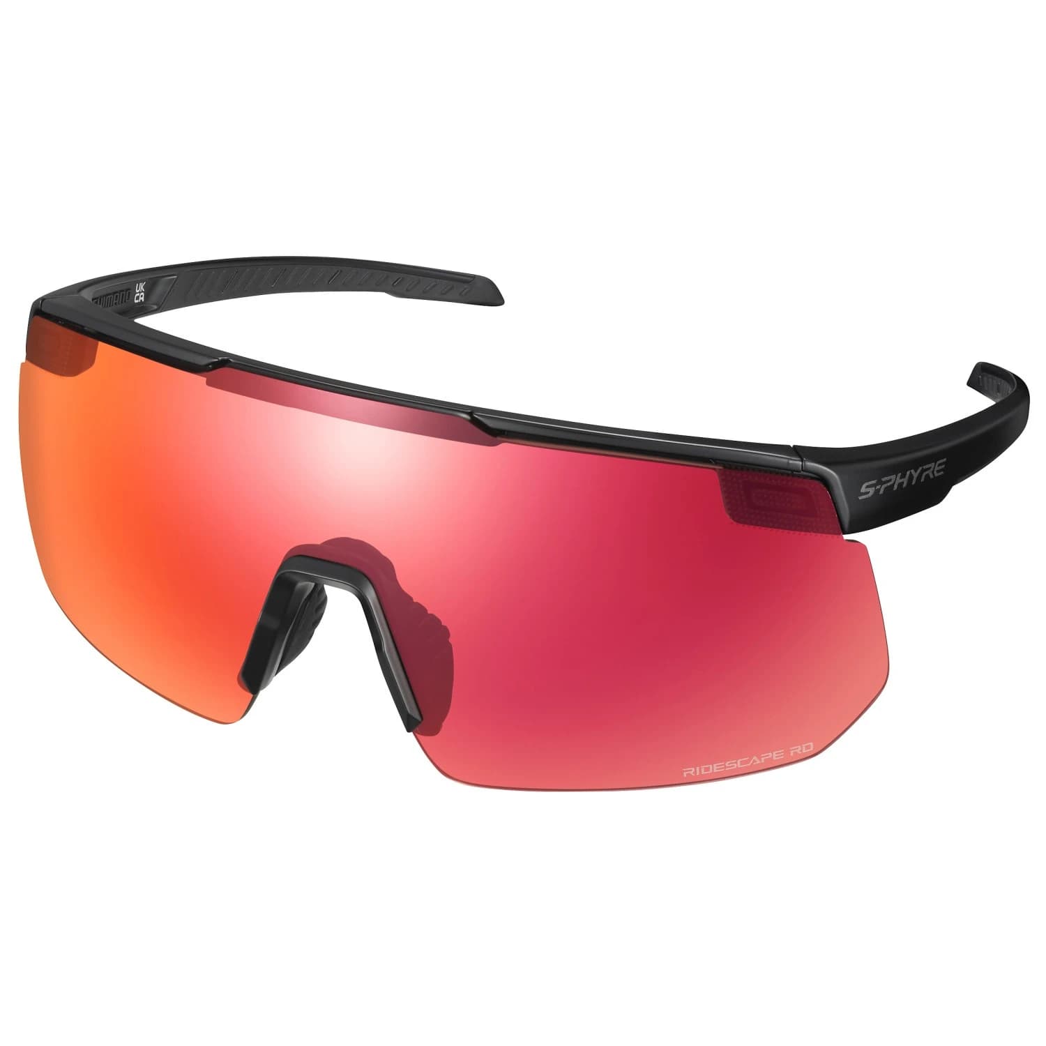 Очила за колоездене Shimano S-Phyre 2 Road S2 (VLT 21%) + S0 (VLT 82%) Cycling glasses - Matte Black / Ridescape Road