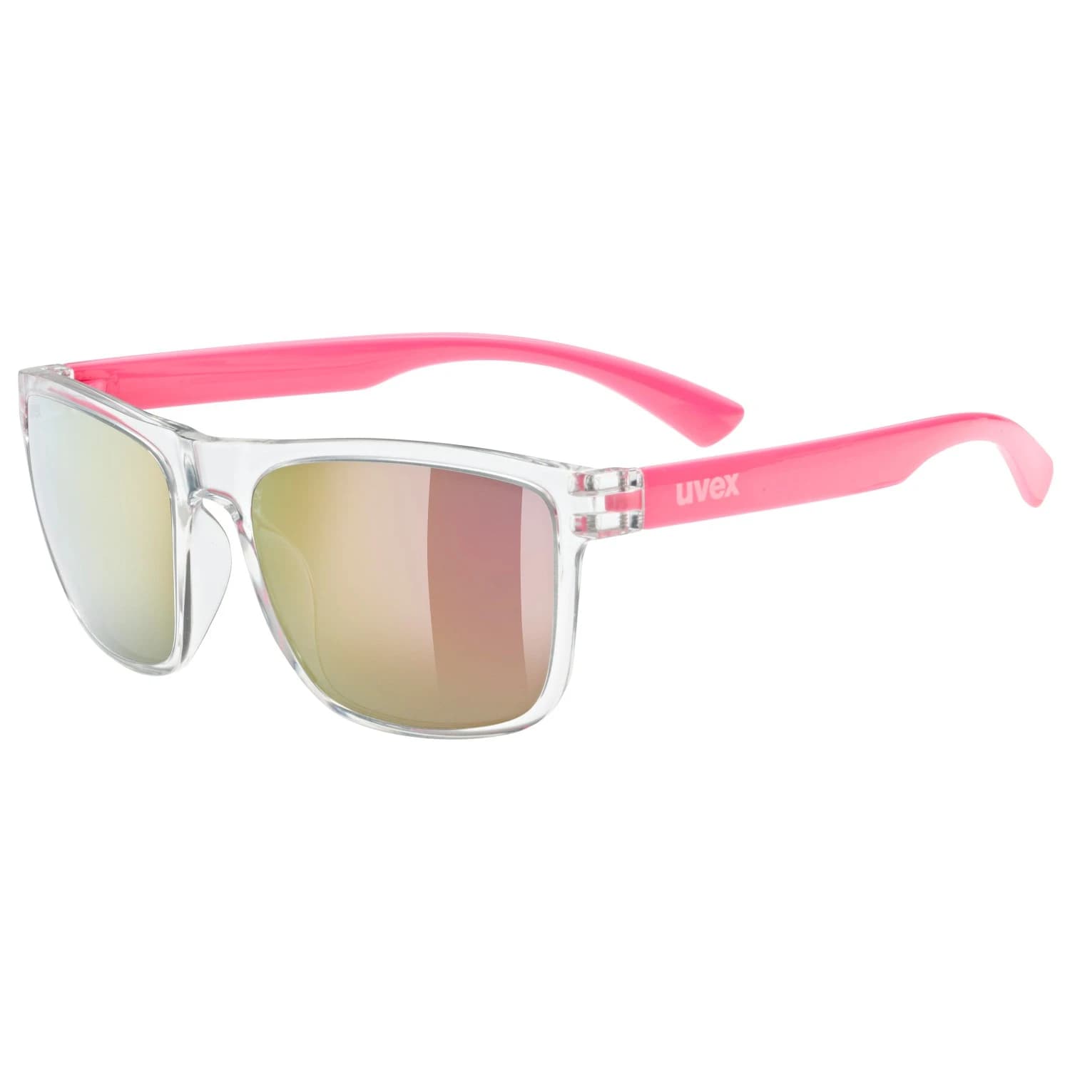 Детски слънчеви очила Uvex Kid's Rookie Cat. 3 (VLT 14%) Sunglasses - Clear / Pink