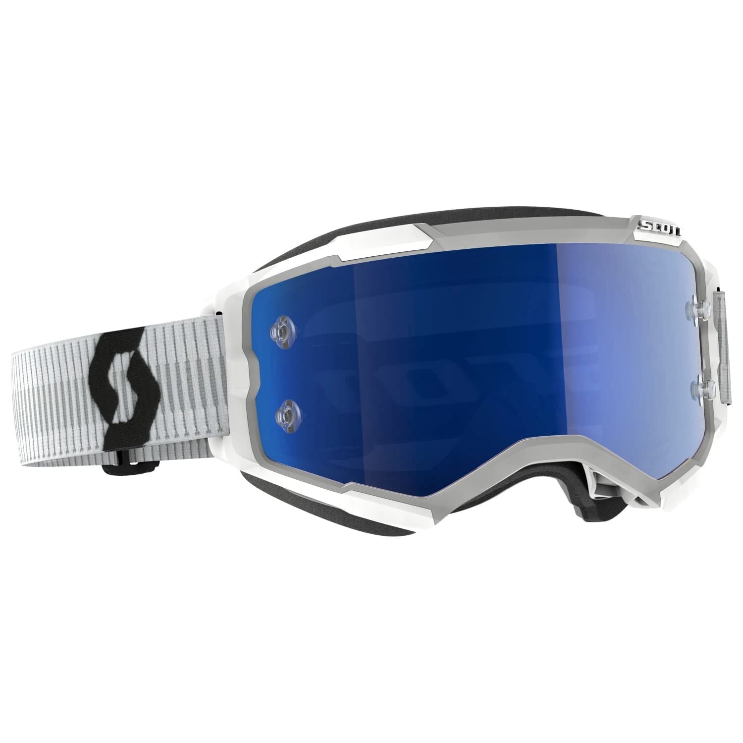 Маска Scott Fury S1 Goggles - White / Glas: Blue Chrome