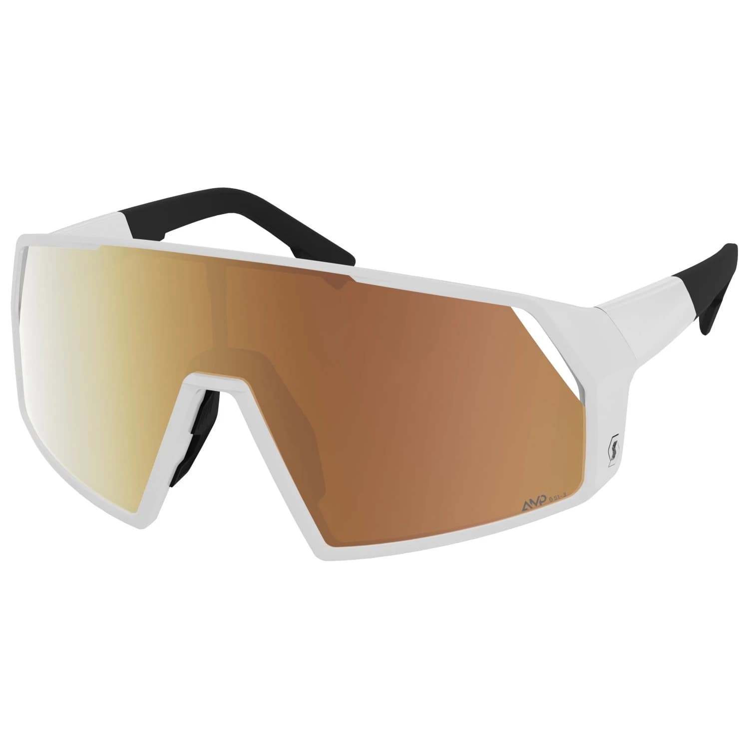 Очила за колоездене Scott Sunglasses Pro Shield Light Sensitive S1-3 Cycling glasses - White Matt / Glas: AMP Gold Chrome