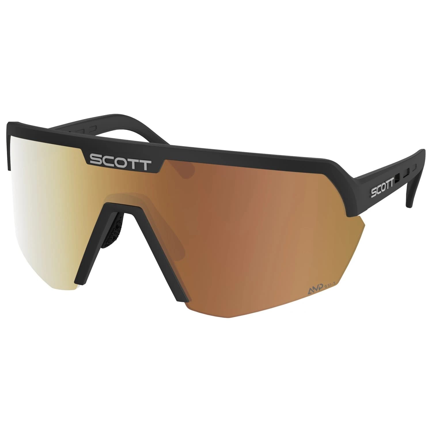 Очила за колоездене Scott Sunglasses Sport Shield Light Senisitive S1-3 Cycling glasses - Black / Glas: AMP Gold Chrome