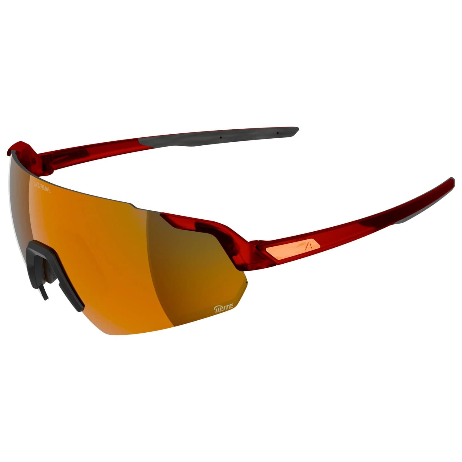 Очила за колоездене Alpina Turbo Air Q-Lite Mirror S3 + Q-Lite Pink S1 Cycling glasses - Red / Translucent Matt / Q-Lite Gold Mirror