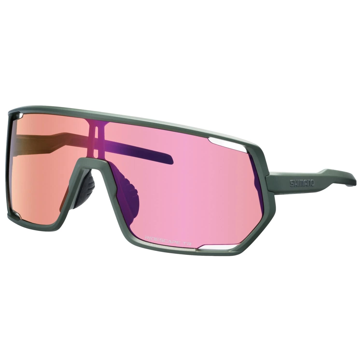 Очила за колоездене Shimano Technium Trail S2 Cycling glasses - Dark Olive / Purple