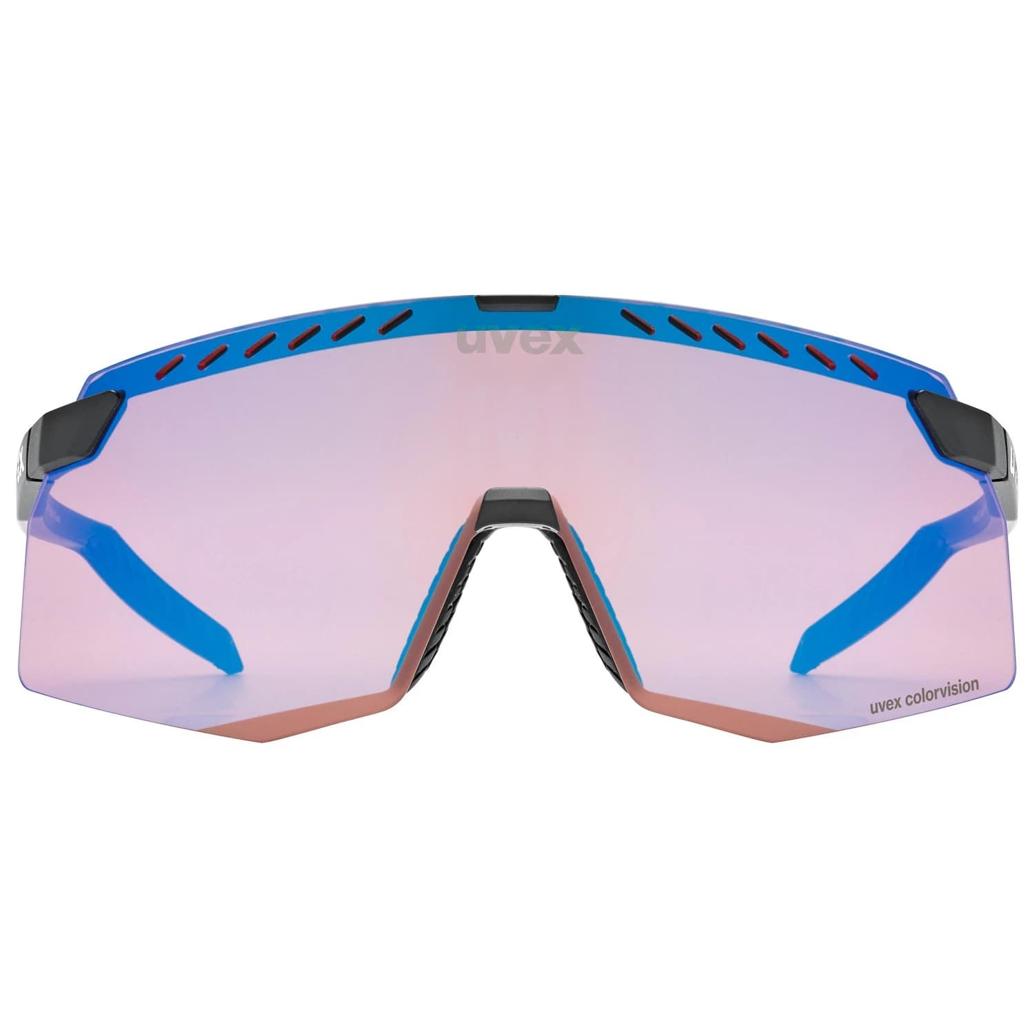 Очила за колоездене Uvex Pace Stage Colorvision Cat. 1 Cycling glasses - Black Matt / Mirror Blue