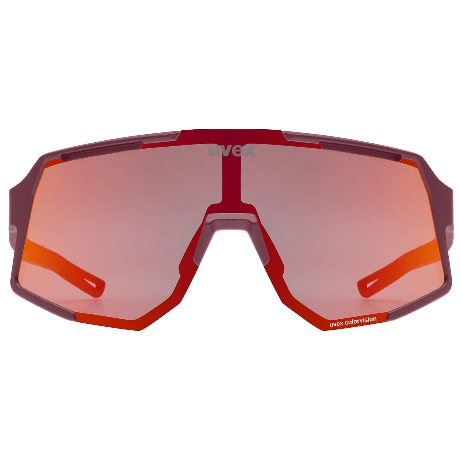 Очила за колоездене Uvex Sequenze Colorvision Cat. 2 Cycling glasses - Burgundy Matt / Mirror Red