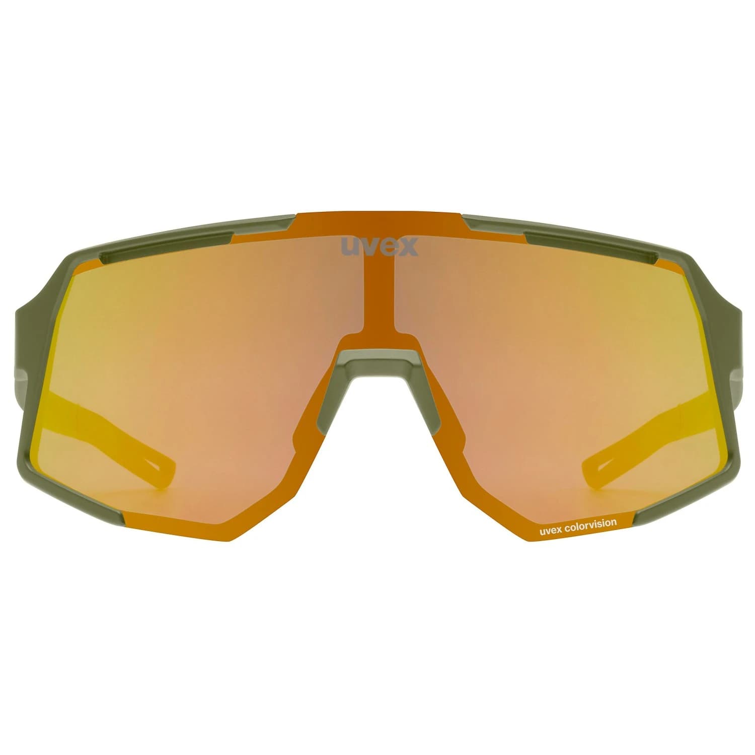 Очила за колоездене Uvex Sequenze Colorvision Cat. 3 Cycling glasses - Olive Matt / Mirror Yellow
