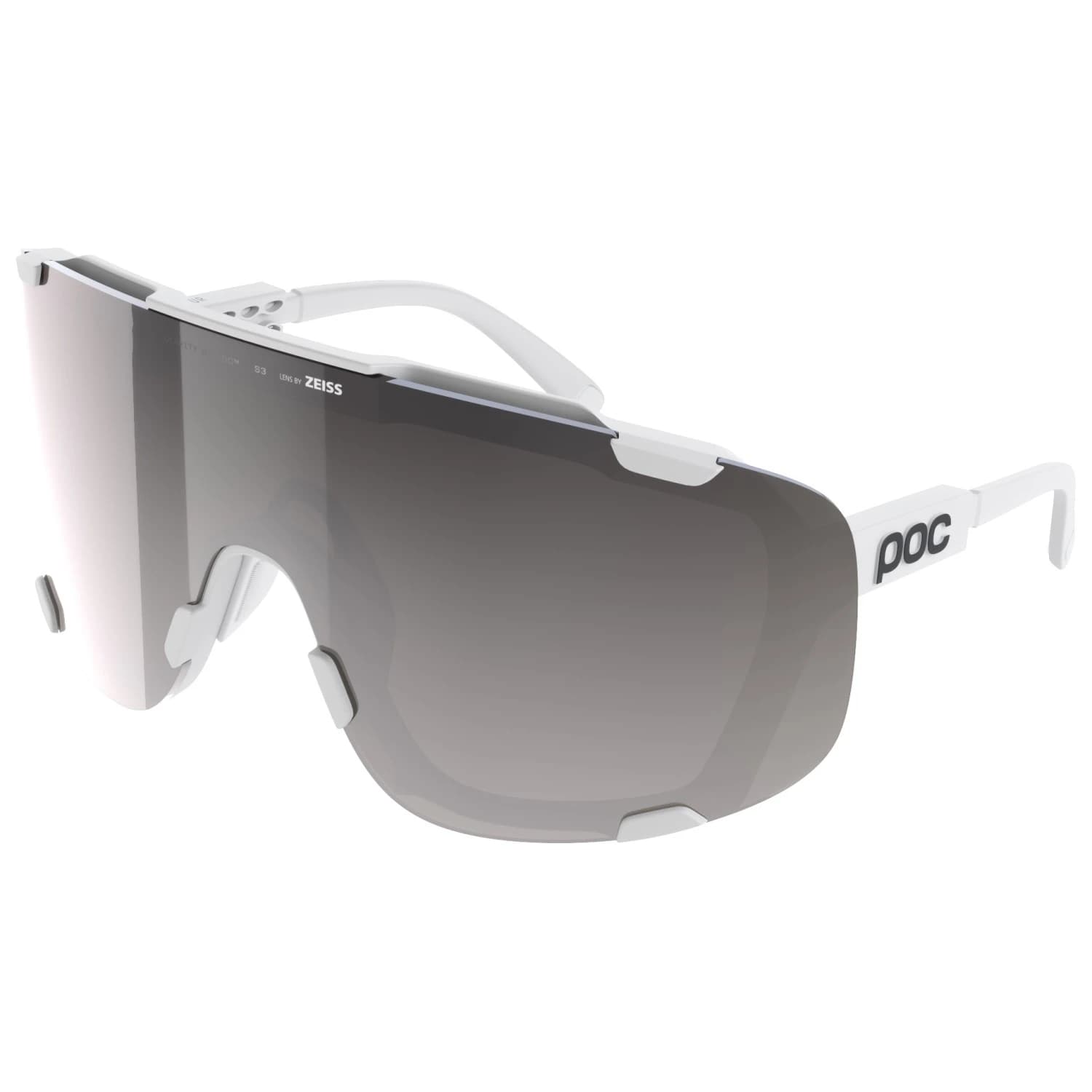 Очила за колоездене Poc Devour + S3 Cycling glasses - Hydrogen White / Clarity Road/Sun Silver