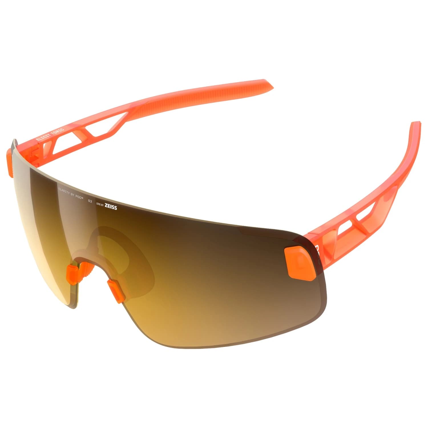 Очила за колоездене Poc Elicit Toric S2 Cycling glasses - Fluo. Orange Transluc. / Clarity Road/Ply Sun Gold