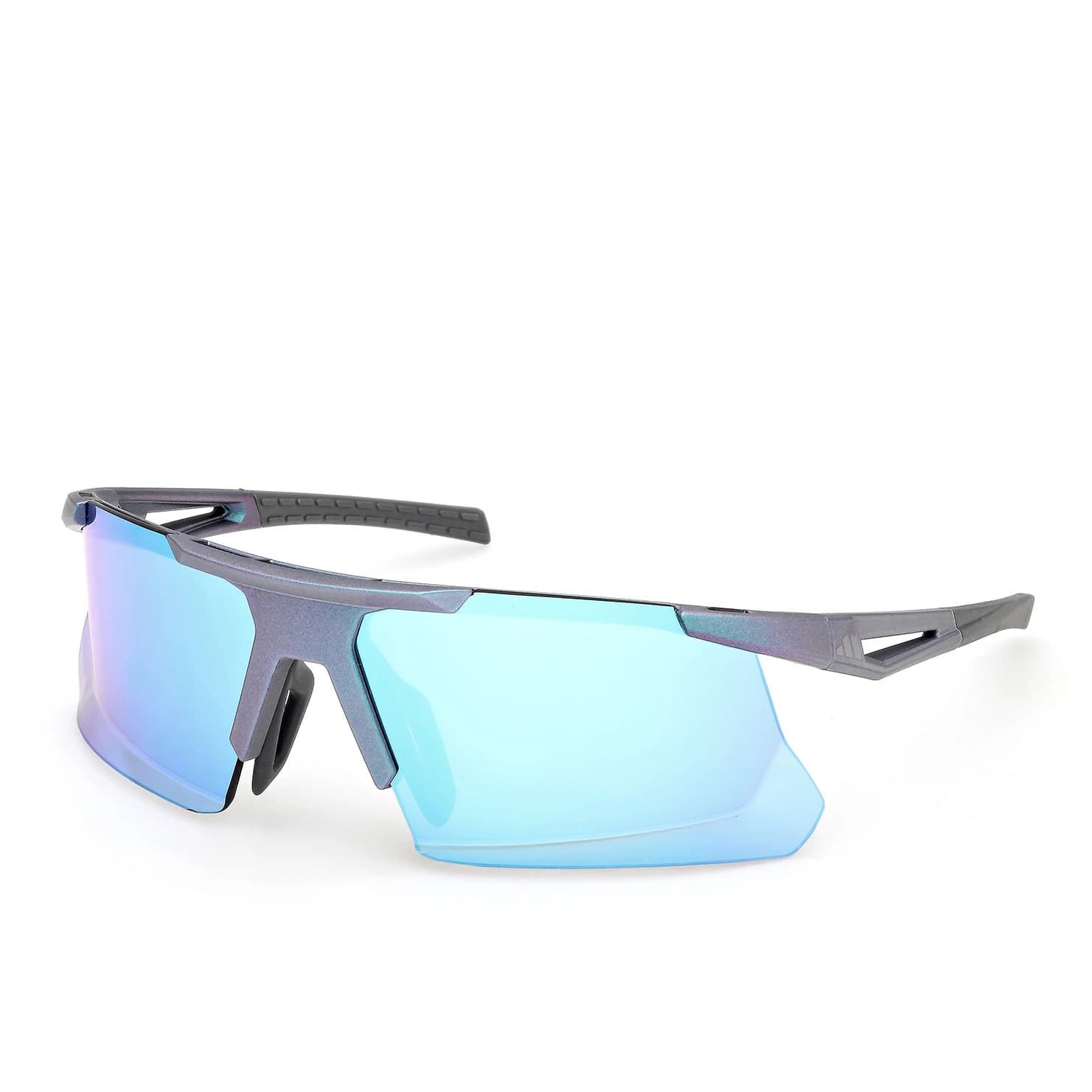 Мъжки очила Adidas eyewear Dunamis BI Mirror S3 Running glasses - Matte Dark Green / Blue Mirror