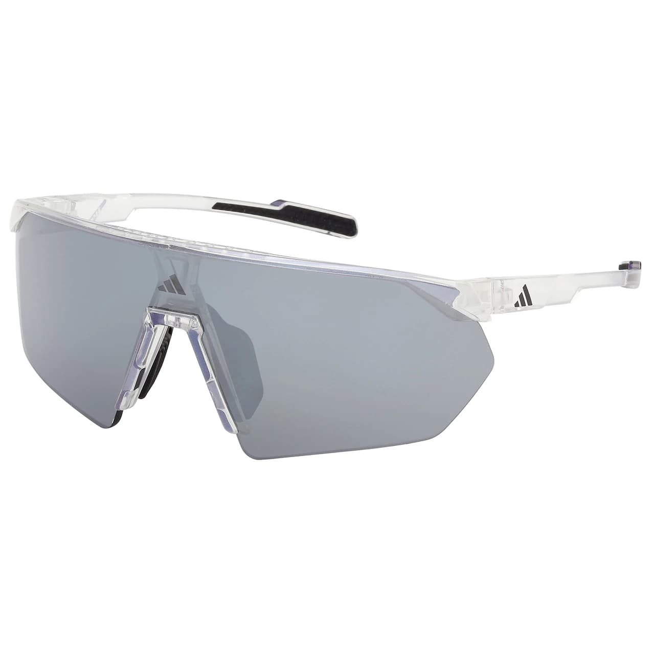 Дамски очила за колоездене Adidas eyewear Women's SP0076 Mirror 03 Cycling glasses - Crystal / Smoke Mirror