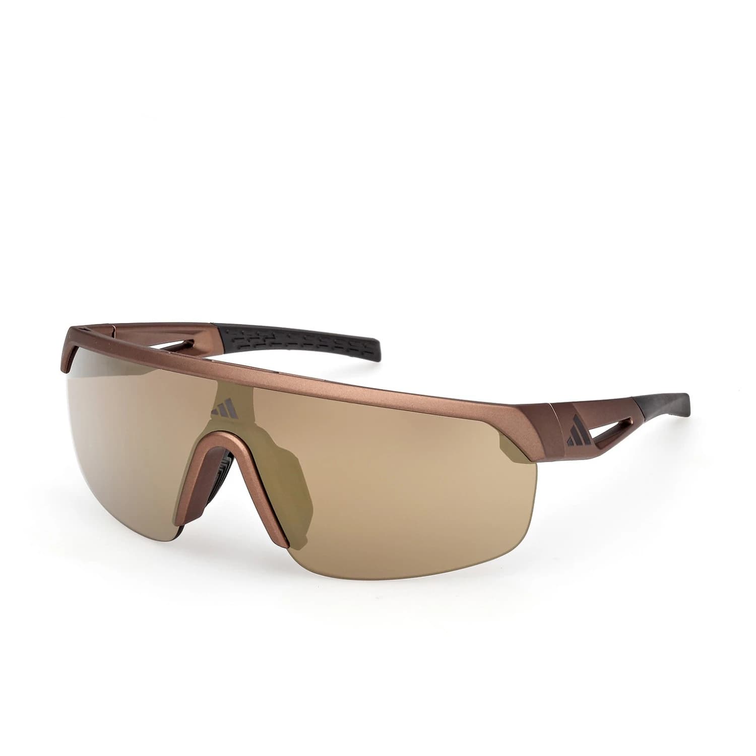 Дамски очила за колоездене Adidas eyewear Women's SP0109 Mirror S3 Cycling glasses - Matte Dark Brown / Brown Mirror