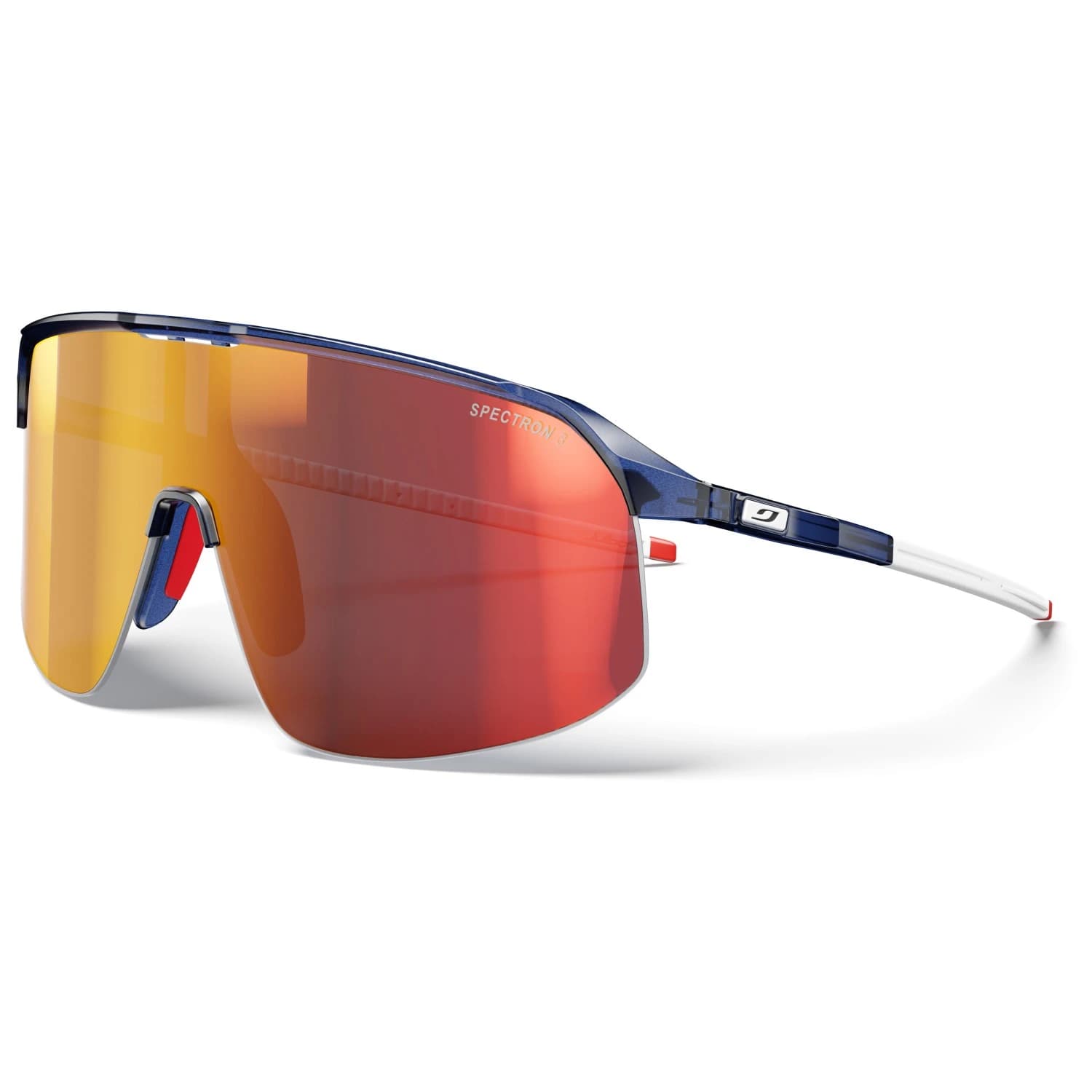 Очила за колоездене Julbo Density Spectron S3 Cycling glasses - Dark Blue / White / Red / Smokegrey / Multilayer Red