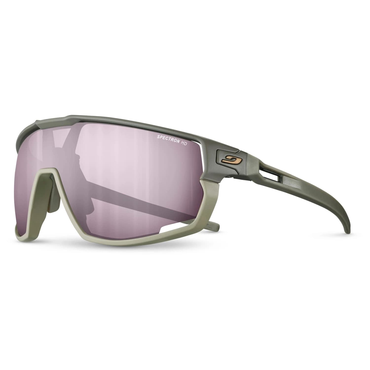 Очила за колоездене Julbo Rush Spectron HD S3 Cycling glasses - Dark Brown / Brown / Vermilion / Silver Flash