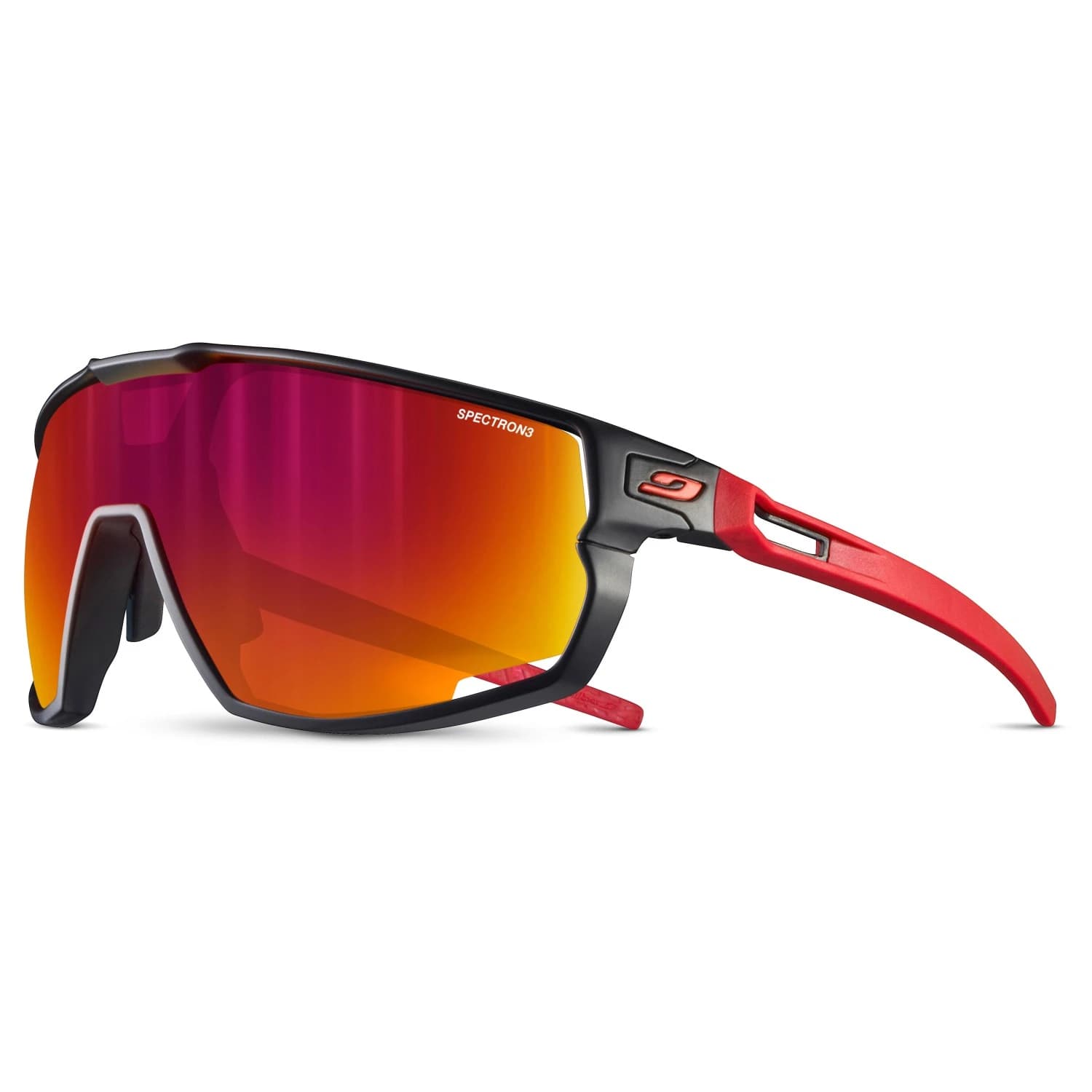 Очила за колоездене Julbo Rush Spectron S3 Cycling glasses - Black / Red / Smokegrey / Multilayer Red