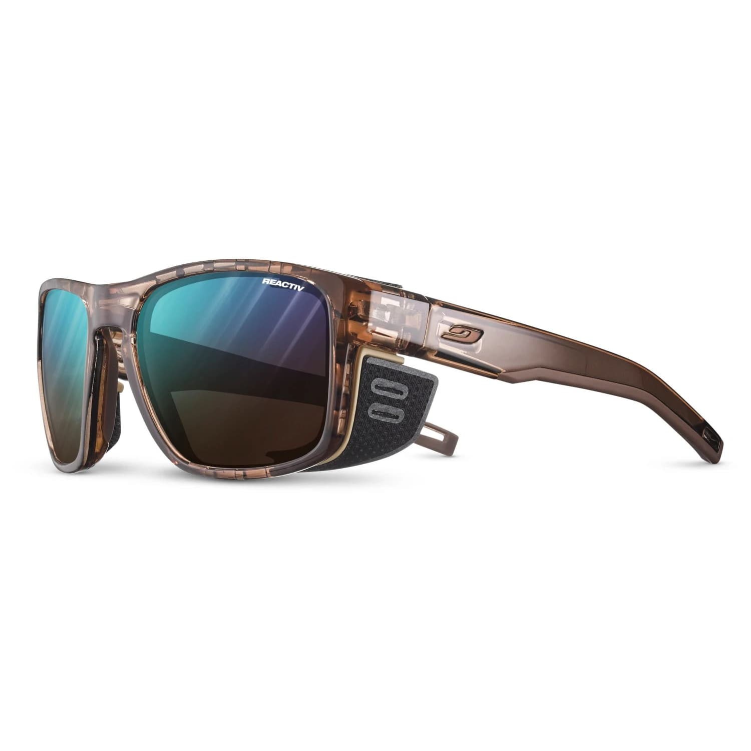Алпийски очила Julbo Shield Reactiv S2-4 Glacier glasses - Brown / Brown Matt / Brown / Blue Flash