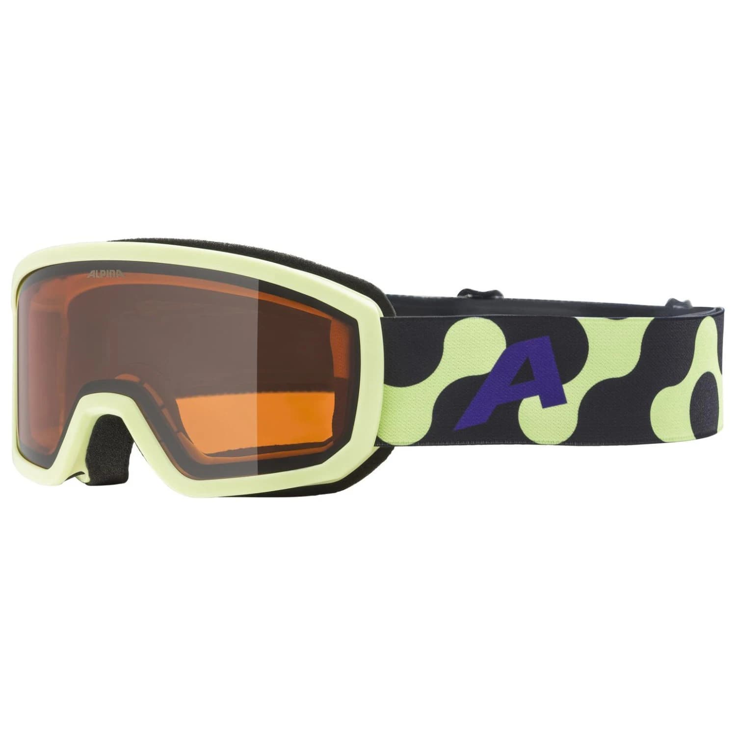 Детски слънчеви очила Alpina Kid's Scarabeo S2 Ski goggles - Sunny Lime / Orange