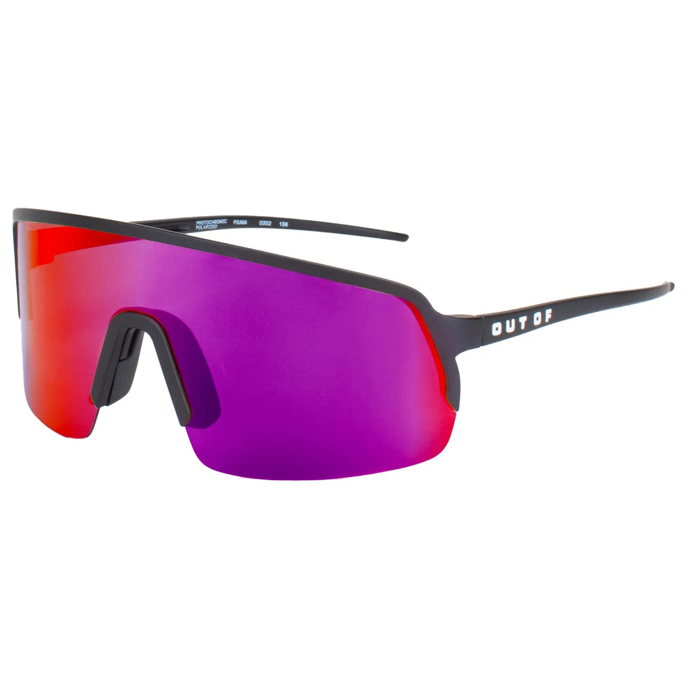 Очила за колоездене Out Of Piuma Photochromic S2-3 Cycling glasses - Black / White / The One Magma