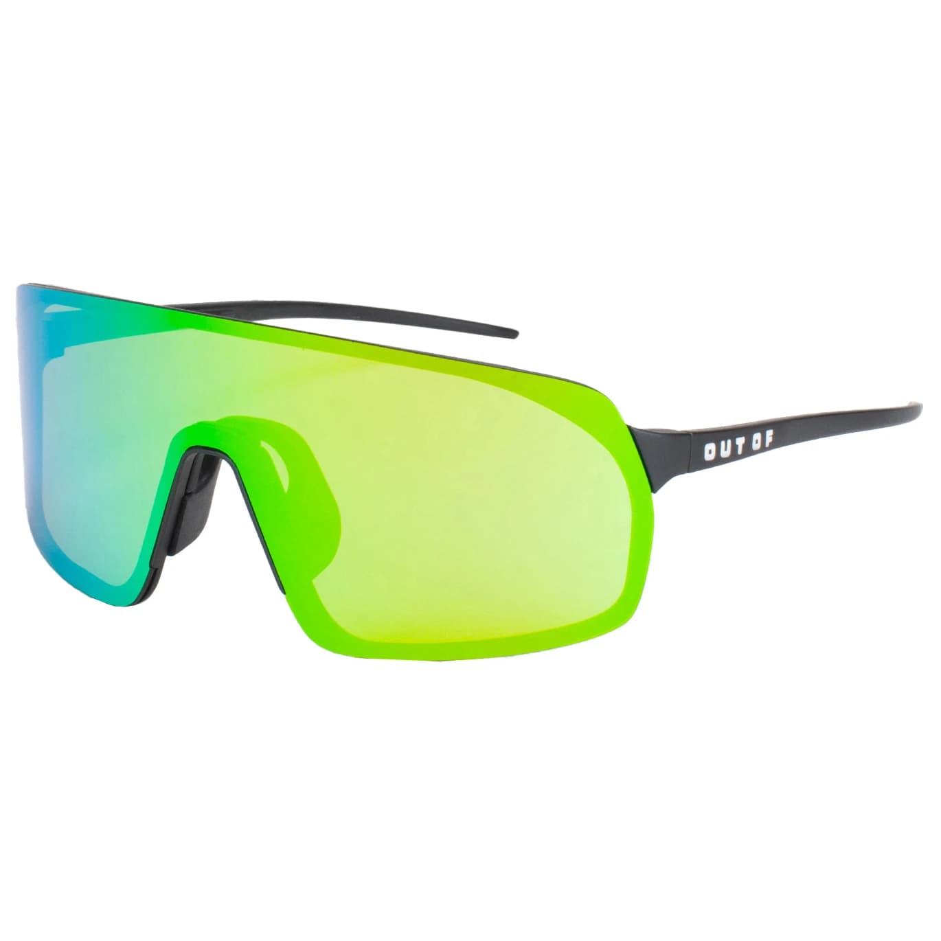 Очила за колоездене Out Of Rams S2 Cycling glasses - Black / White / Green MCI