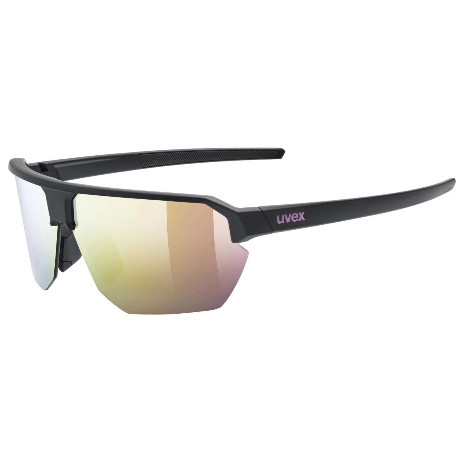 Очила за колоездене Uvex Vectiv Mirror S3 Cycling glasses - Black Matt / Pink Mirror