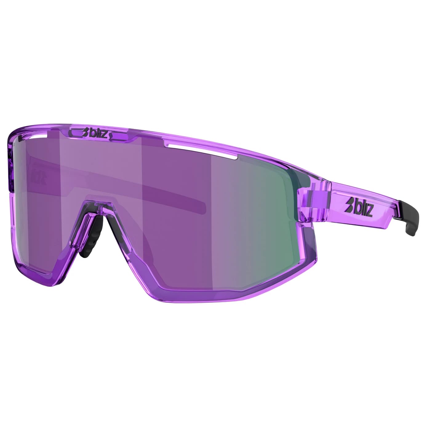 Очила за колоездене Bliz Fusion S3 Cycling glasses - Transparant Purple / Smoke / Purple Multi