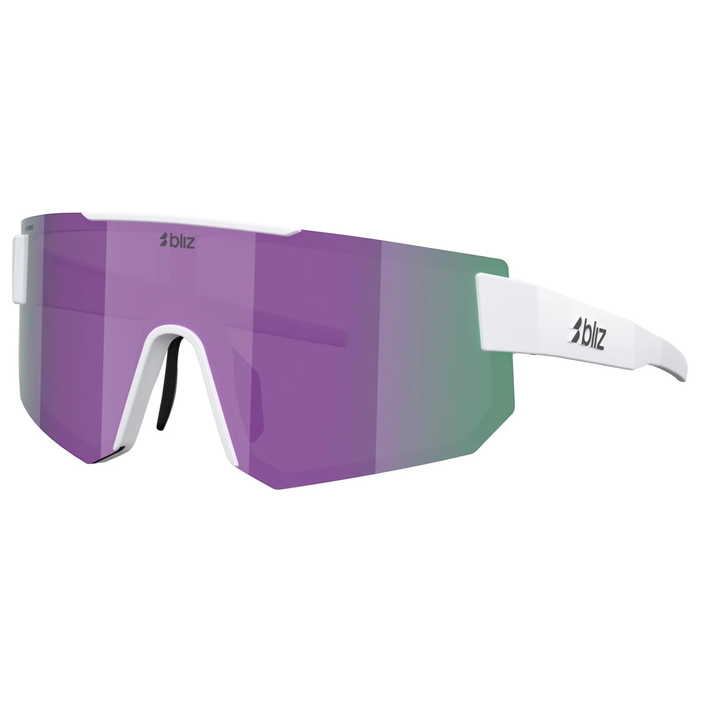 Очила за колоездене Bliz P005S Mirror S3 Cycling glasses - Matte White / Smoke / Purple Mirror
