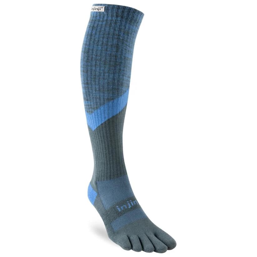 Туристически чорапи Injinji Trail Midweight Over The Calf Walking socks - Storm