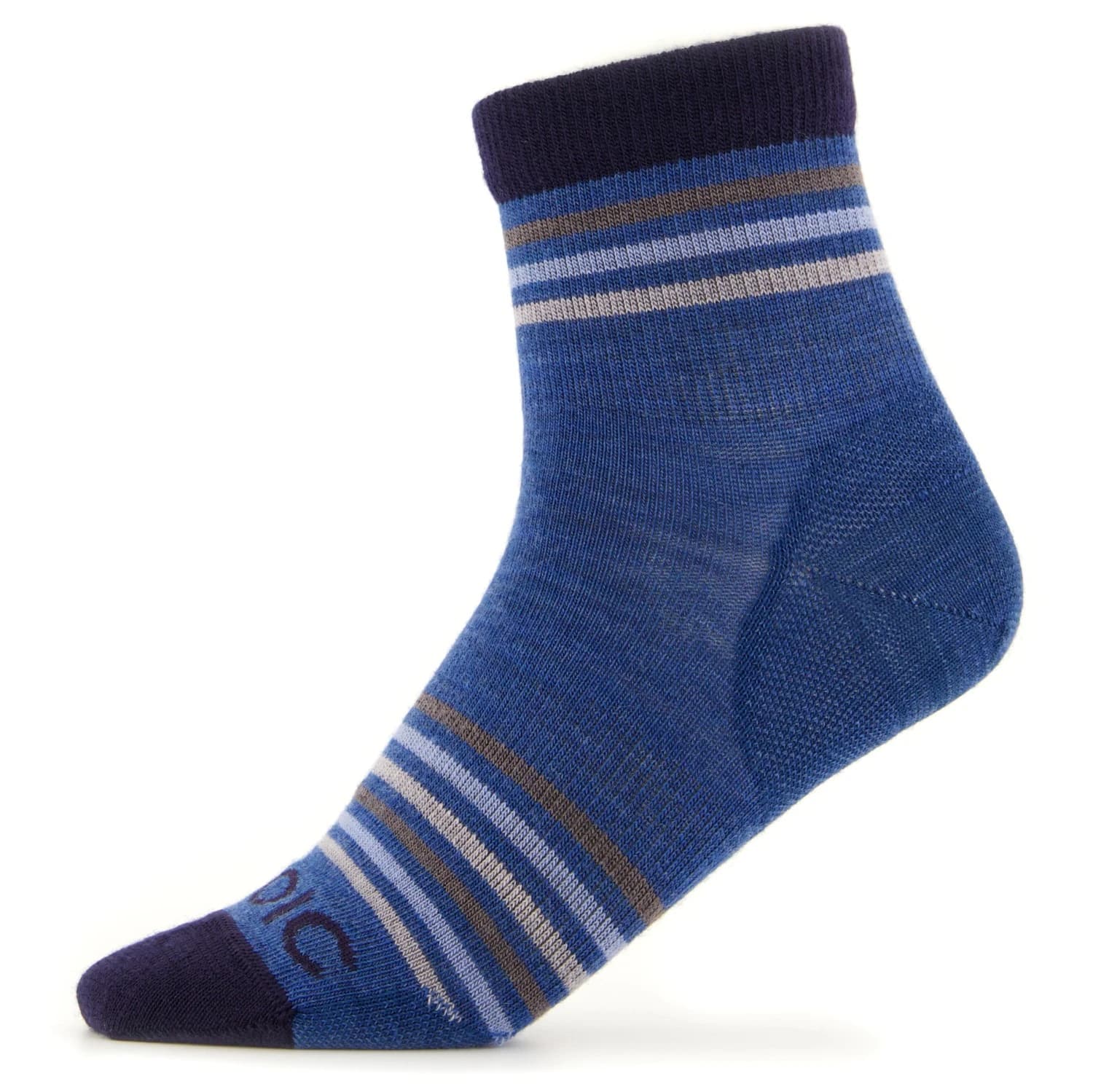 Детски спортни чорапи Stoic Kid's Merino Everyday Quarter Socks Striped Sports socks - Blue Jeans / Navy Multi Striped