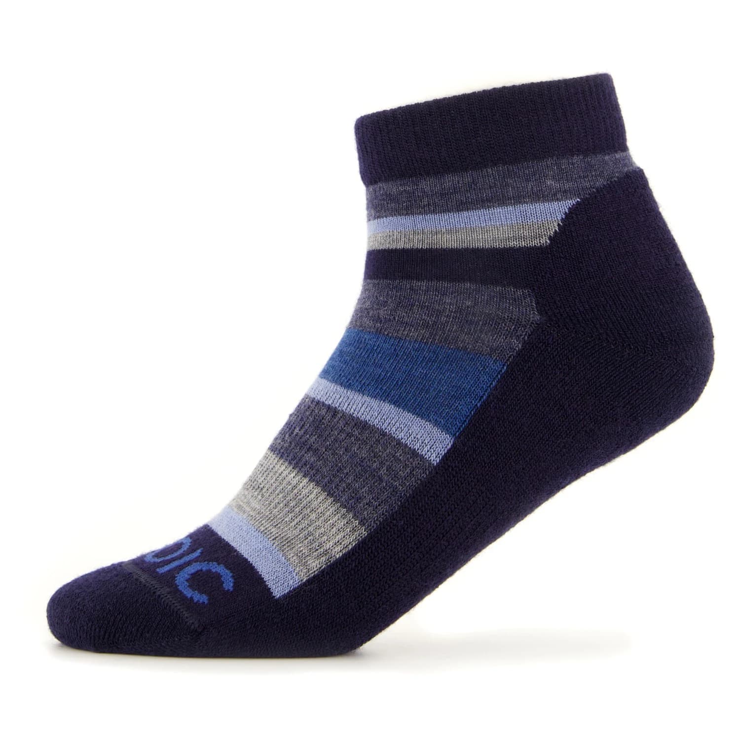 Детски туристически чорапи Stoic Kid's Merino Trekking Quarter Socks Striped Walking socks - Navy Stripes