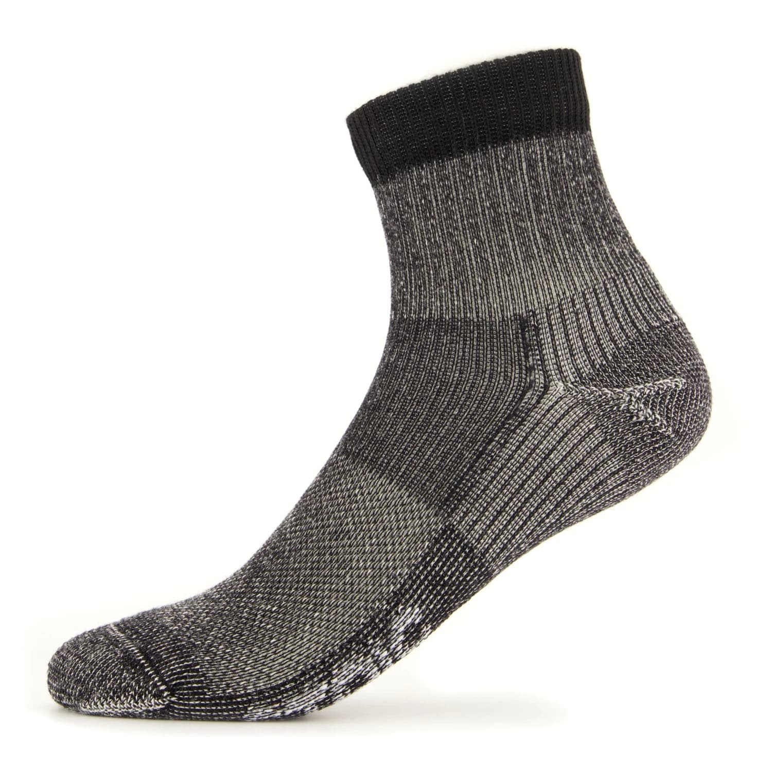 Туристически чорапи Stoic Merino Wool Cushion Light Quarter Socks Walking socks - Black