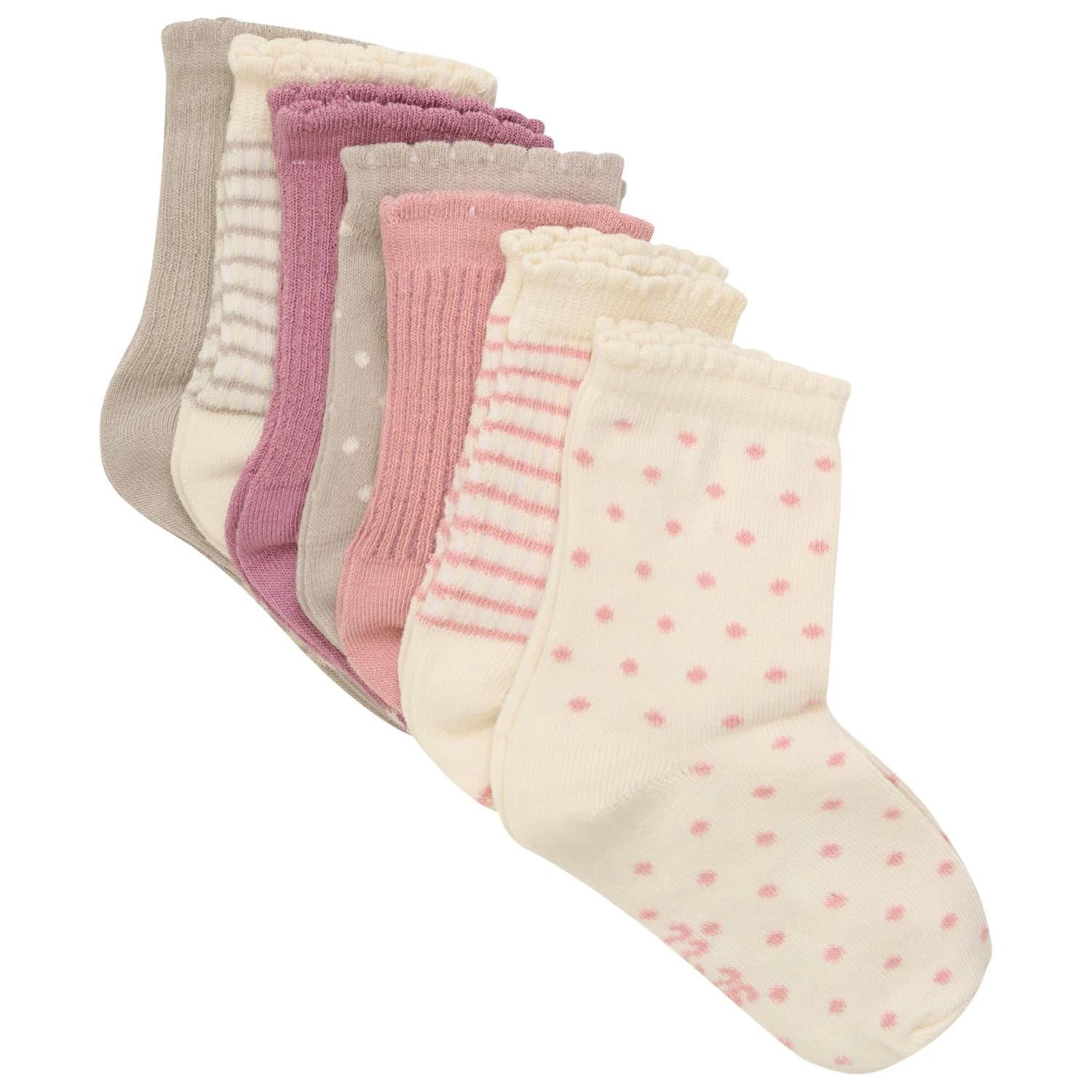 Детски спортни чорапи Minymo Kid's Socks with Pattern 7-Pack Sports socks - Ash Rose