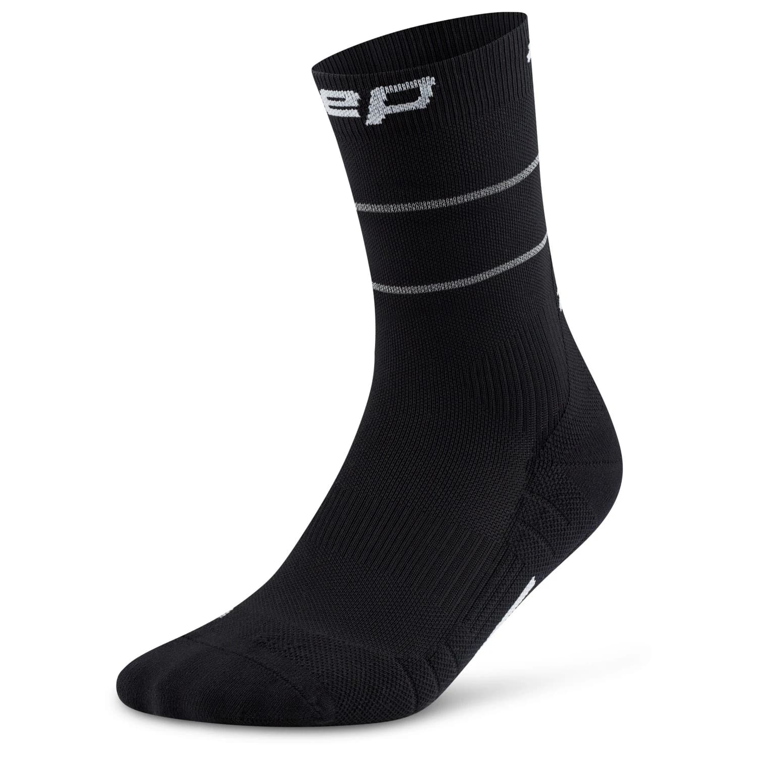 Мъжки чорапи за бягане CEP Pro Run Reflective Mid Cut 2.0 Running socks - Black