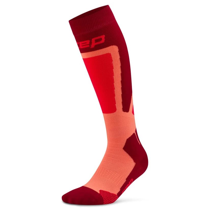 Ски чорапи CEP Women's Ski Thermo Tall 4.0 Ski socks - Red / Coral