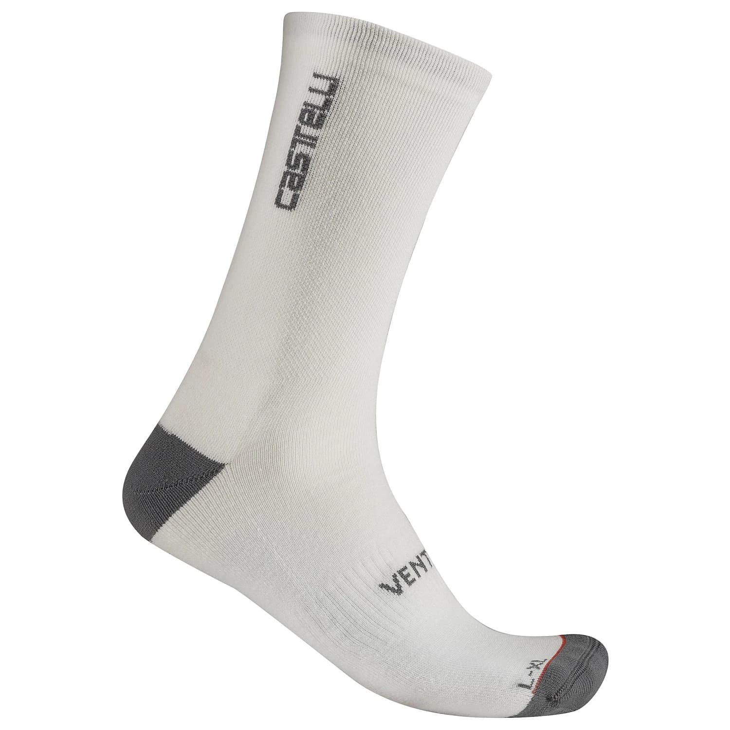 Чорапи за колоездене Castelli Venti Soft Merino Sock Cycling socks - White