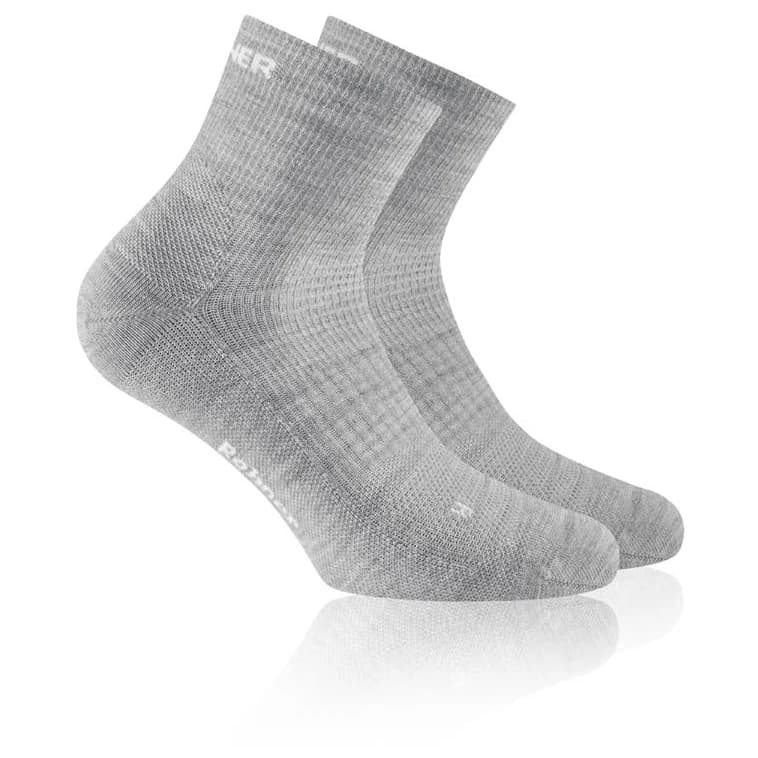Туристически чорапи Rohner Dynamic Merino Quarter L/R Walking socks - Hellgrau