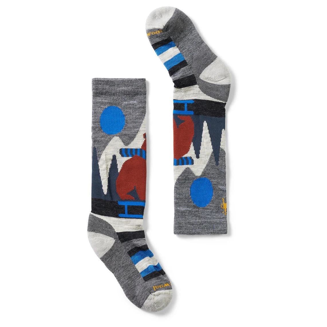Детски спортни чорапи Smartwool Kids Ski Light Cushion Sleigh Bear OTC Sports socks - Medium Gray