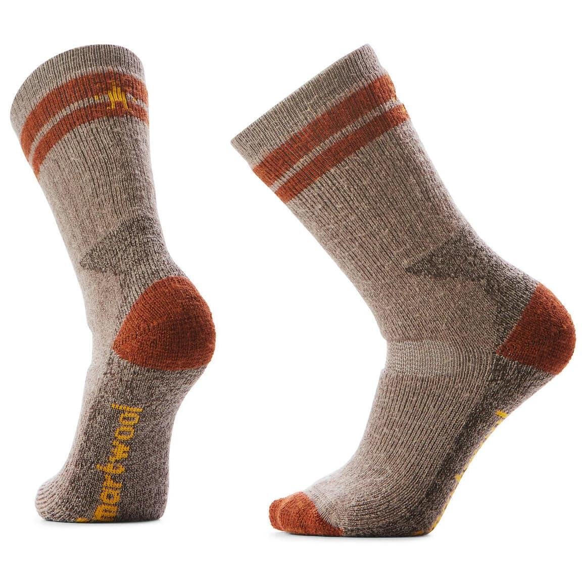 Туристически чорапи Smartwool Mountaineer Maximum Cushion Tall Crew Socks Walking socks - Fossil