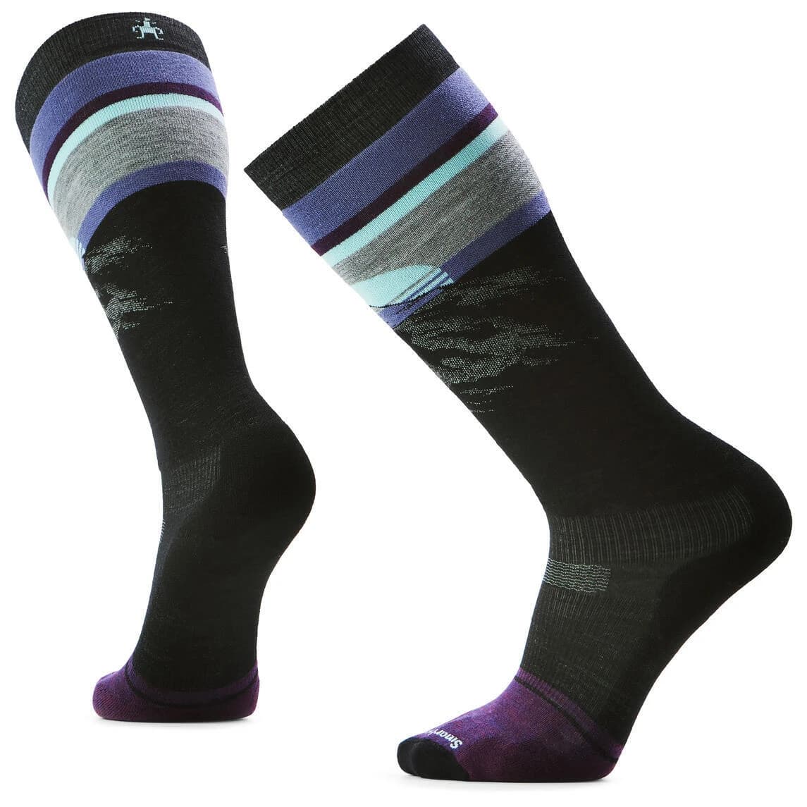 Ски чорапи Smartwool Snowboard Targeted Cushion Mountain Sunrise Socks Ski socks - Black