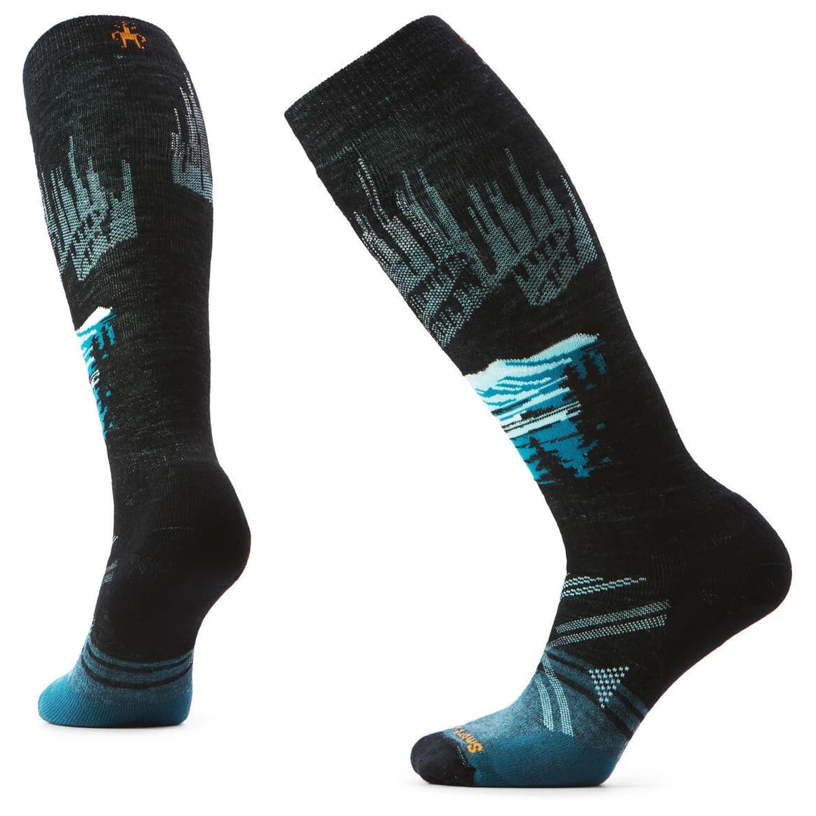 Ски чорапи Smartwool Women's Ski Full Cushion Alpine Auroras Stockings Ski socks - Black