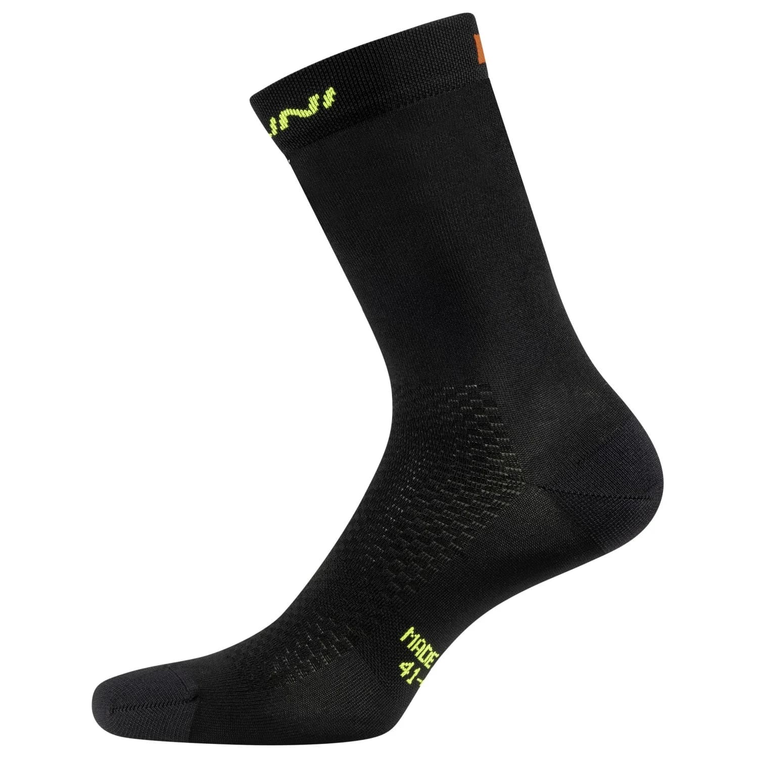 Чорапи за колоездене Nalini High Vela Sock Cycling socks - Black / Yellow