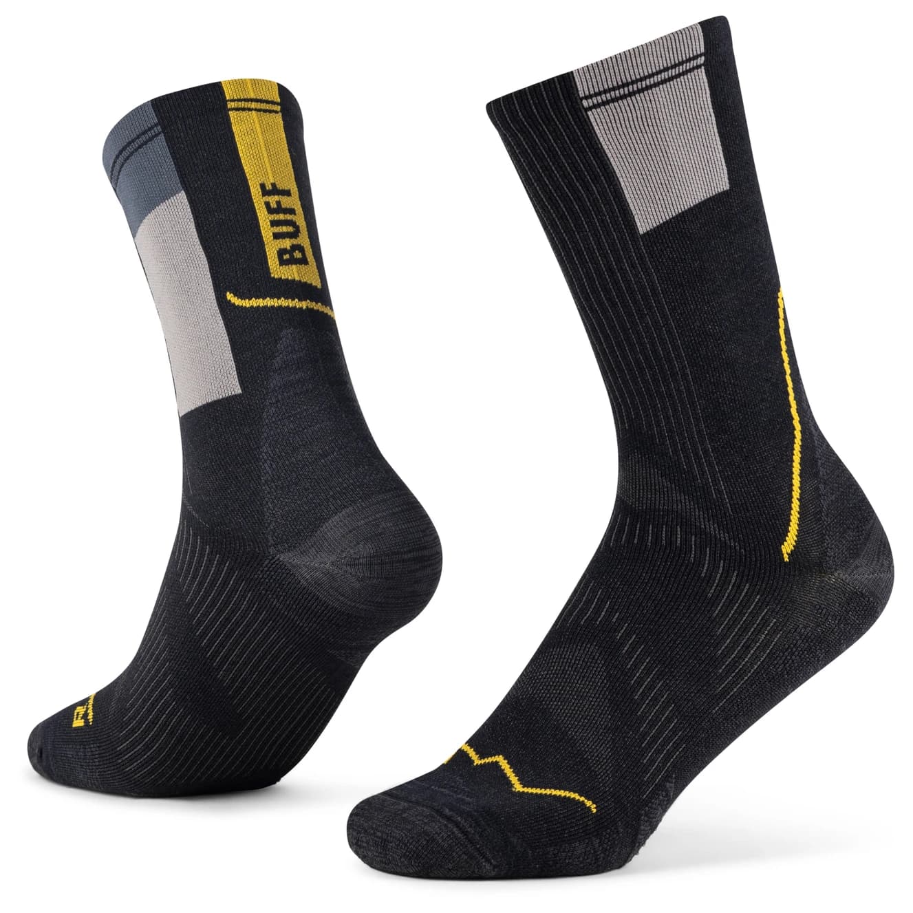 Чорапи за бягане Buff Coolnet Crew Sock Running socks - Graphite