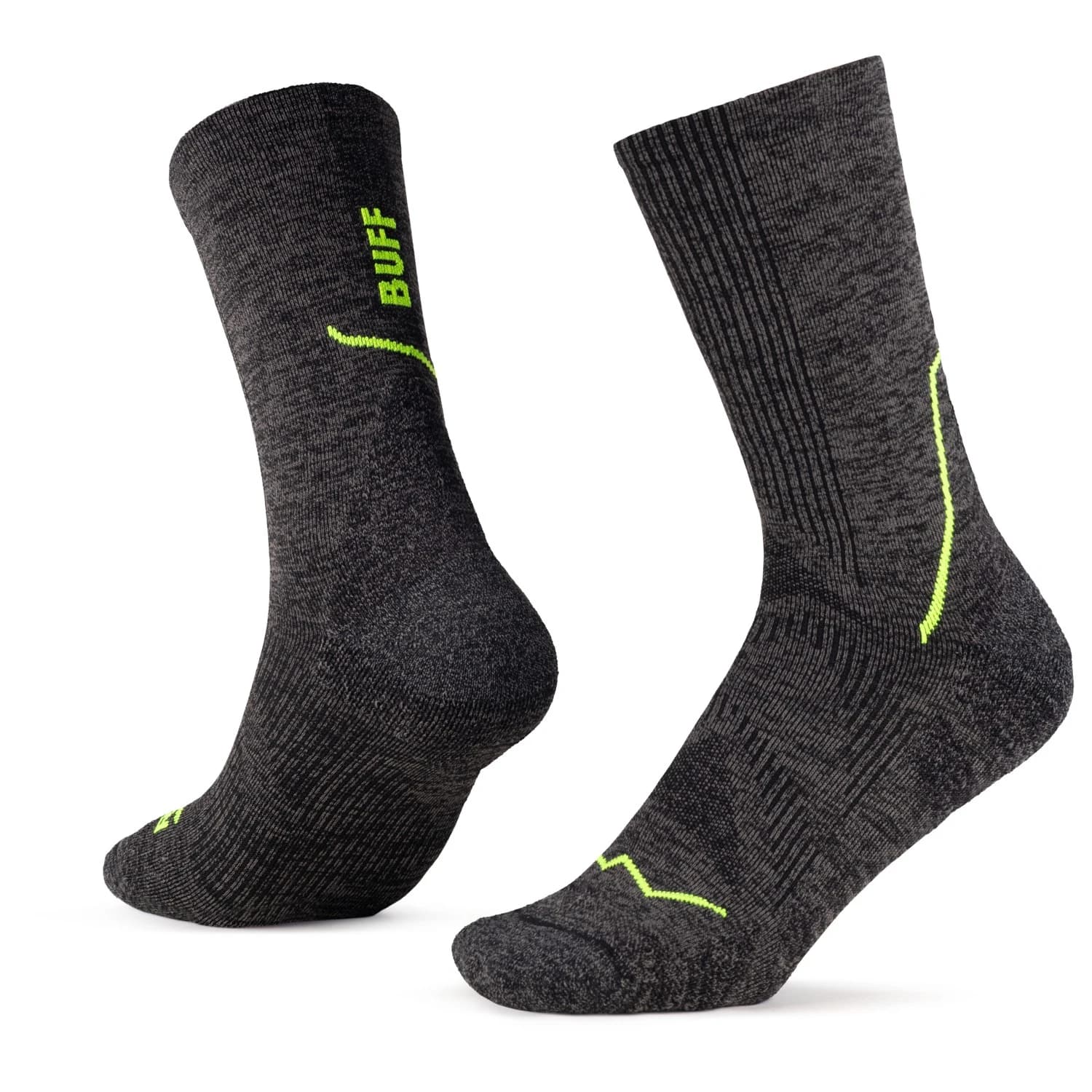 Чорапи за бягане Buff Dryflx Crew Sock Running socks - Black
