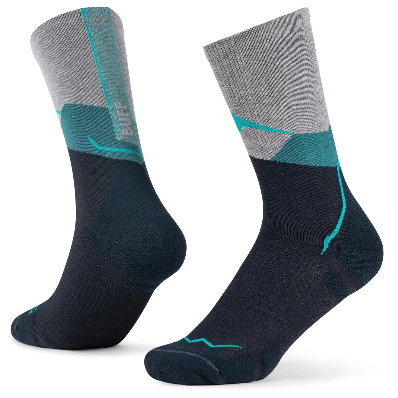 Мериносови чорапи Buff Merino Lightweight Crew Sock LWC1 Merino socks - Teal