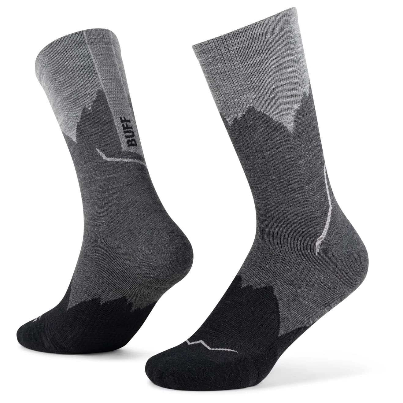 Мериносови чорапи Buff Merino Lightweight Crew Sock LWC3 Merino socks - Black