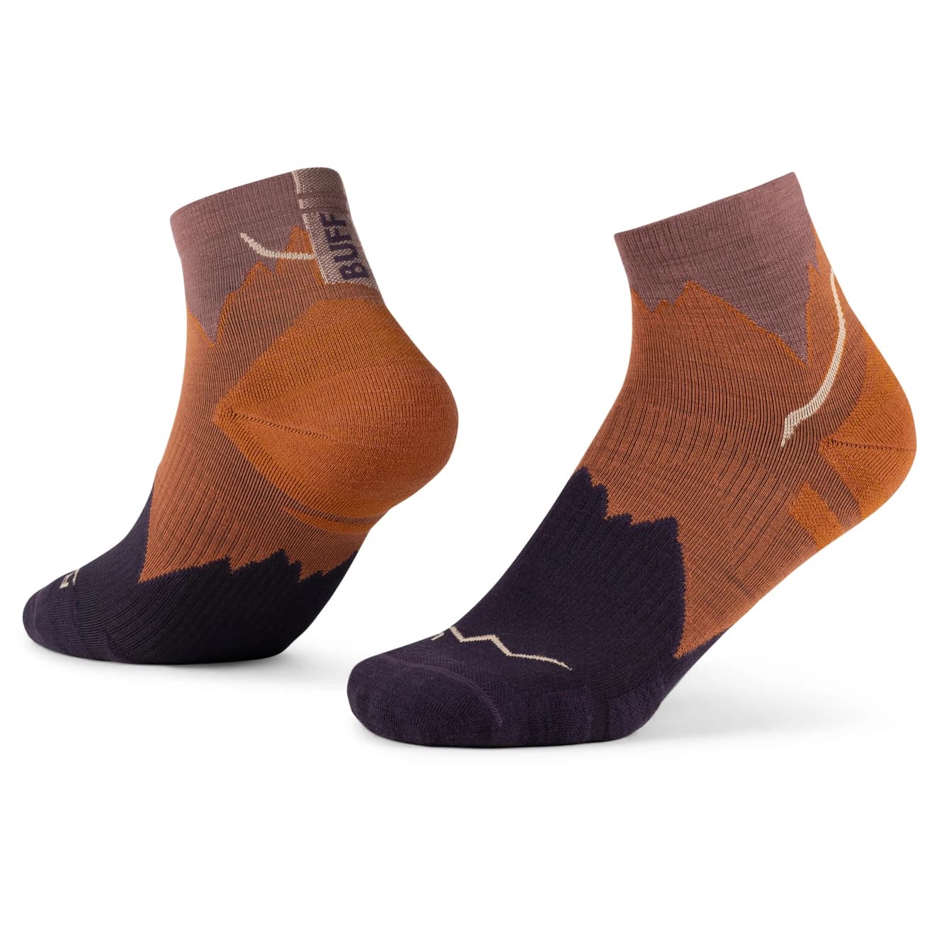 Мериносови чорапи Buff Merino Lightweight Quarter Sock LWQ3 Merino socks - Ginger