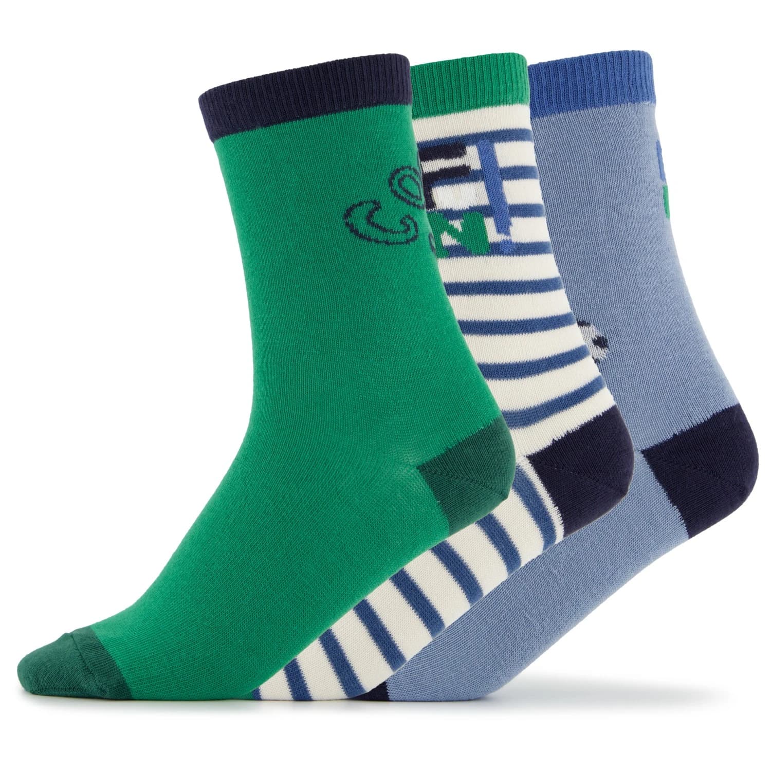 Детски спортни чорапи LIEWOOD Kid's Silas Socks 3-Pack Sports socks - Fun / Beach Blue Mix