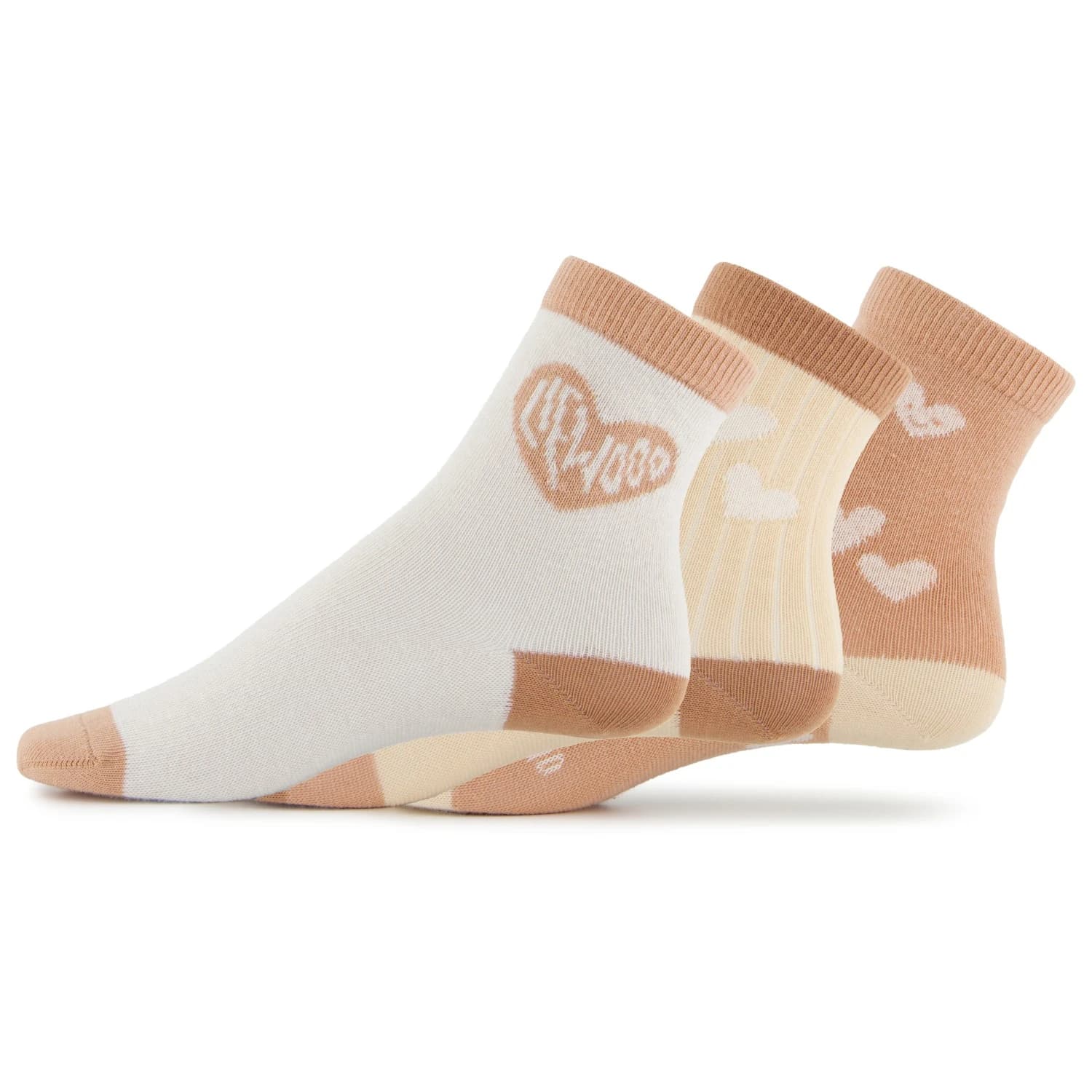 Детски спортни чорапи LIEWOOD Kid's Silas Socks 3-Pack Sports socks - Sweetheart / Pale Tuscany Mix