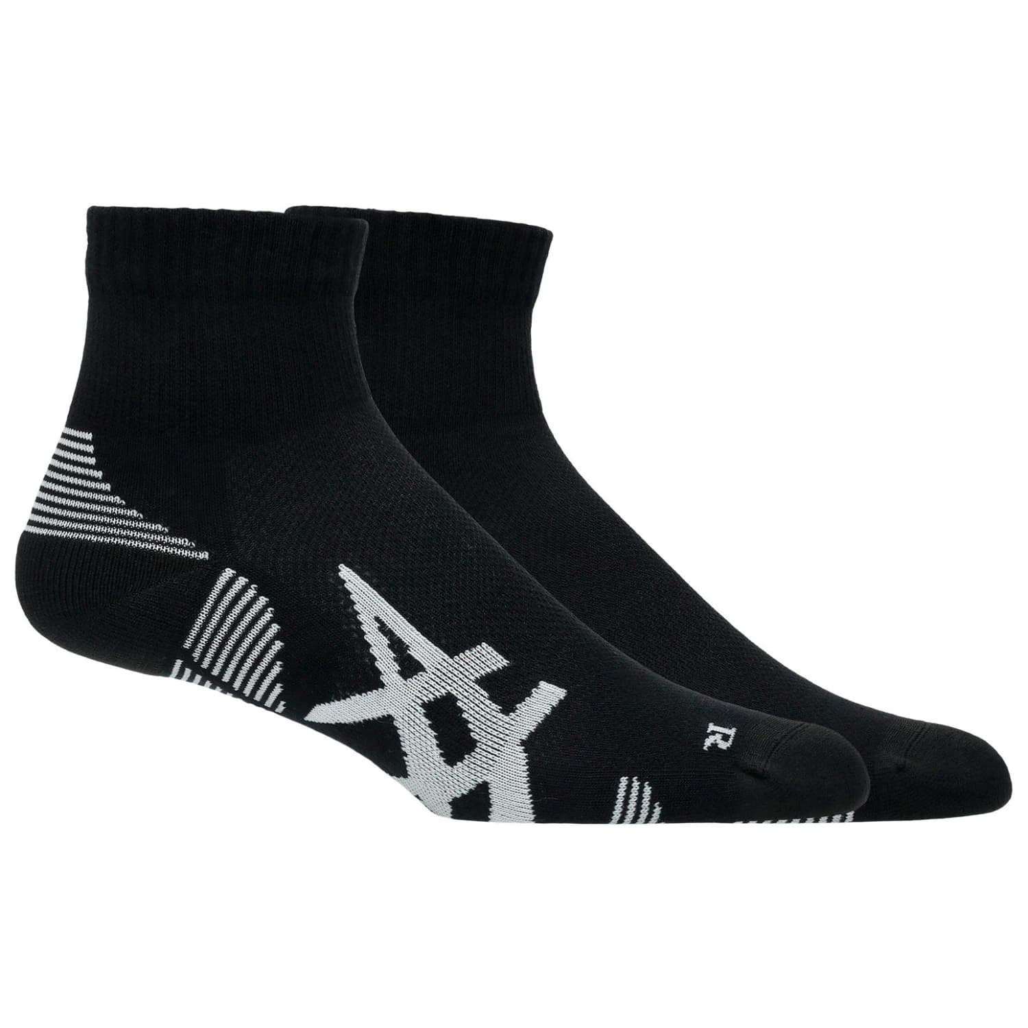 Чорапи за бягане Asics Cushioned Run Quarter Sock Running socks - Performance Black / Brilliant White