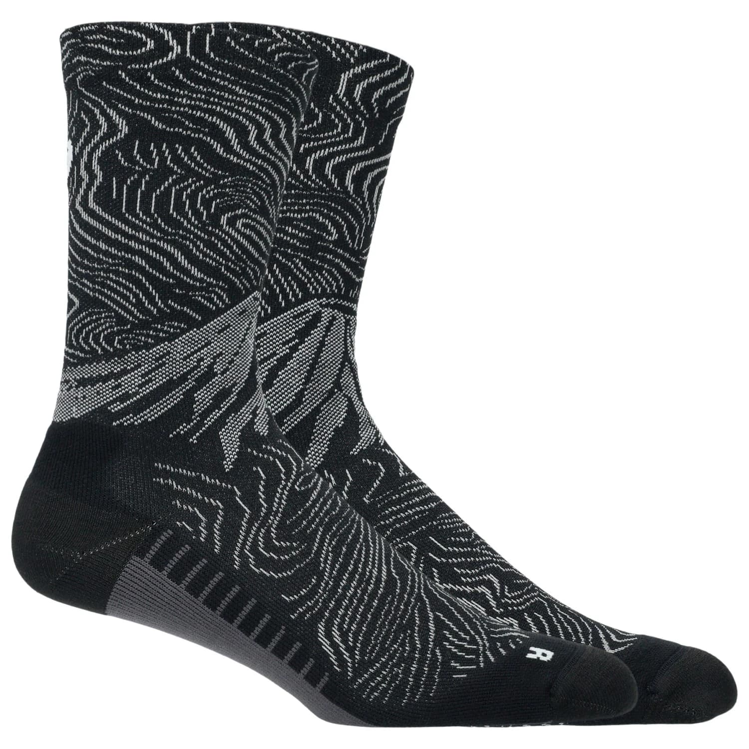 Чорапи за бягане Asics Fujitrail Graphic Crew Sock Running socks - Black / Cloud Grey