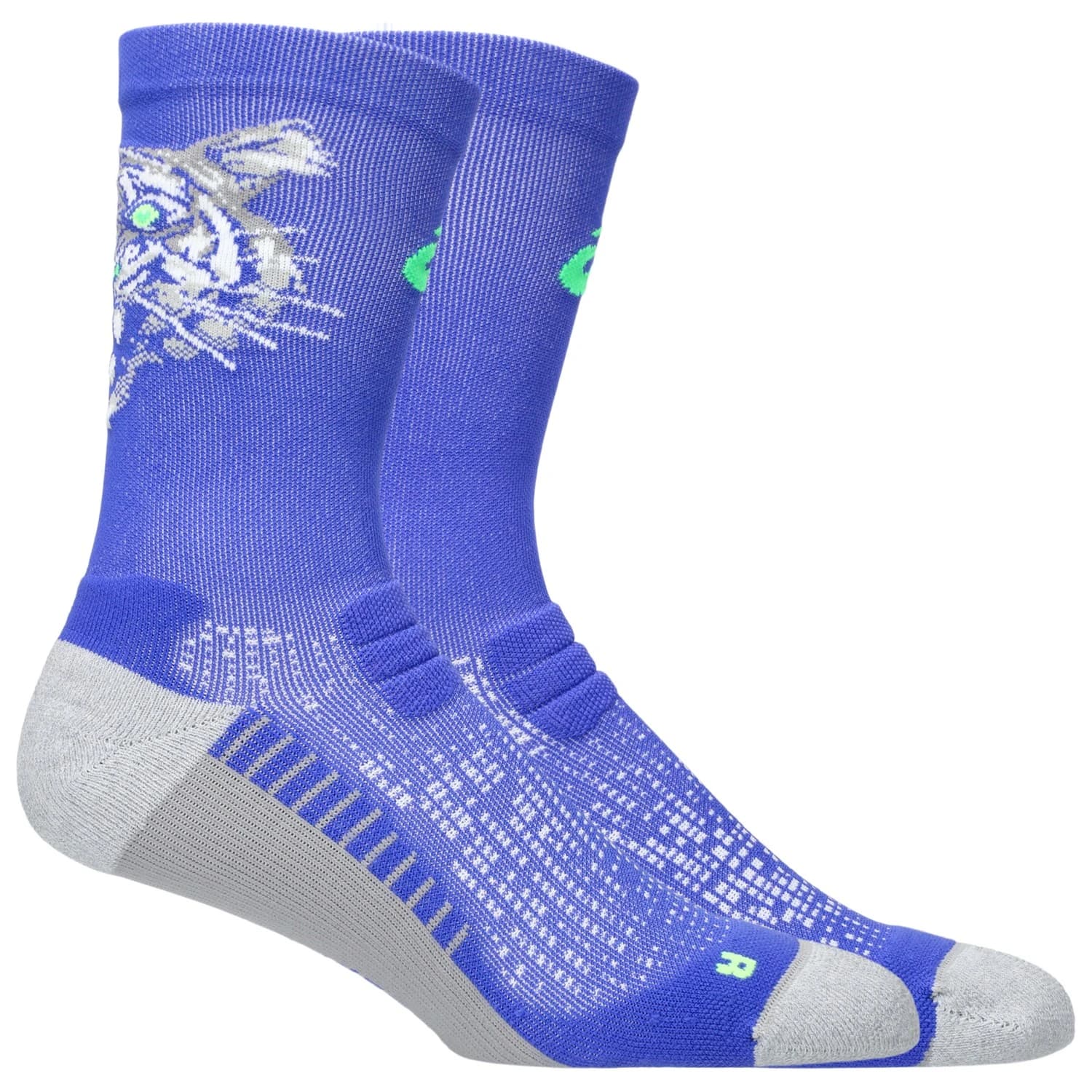 Чорапи за бягане Asics Performance Run Sock Crew Running socks - Cobalt Burst / Vital Green