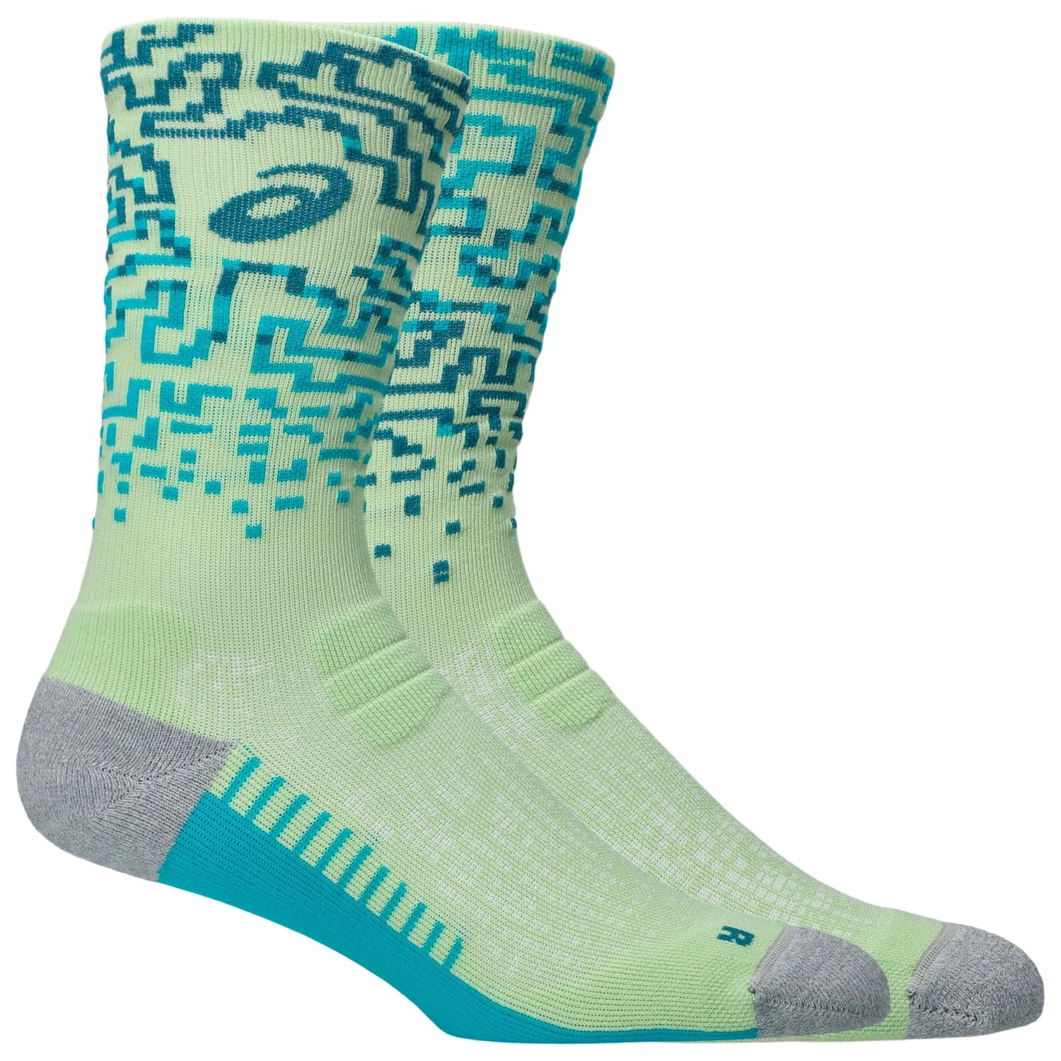 Чорапи за бягане Asics Performance Run Sock Crew Running socks - Illuminate Yellow / Foggy Teal